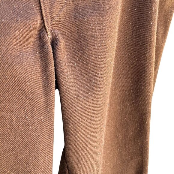 Dickies Vintage Mens Brown Cotton Blend Flat Front Uniform Work Pants 42x27 - Picture 7 of 9